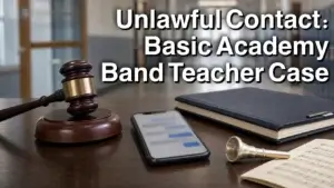 Unlawful Contact Basic Academy Band Teacher Case